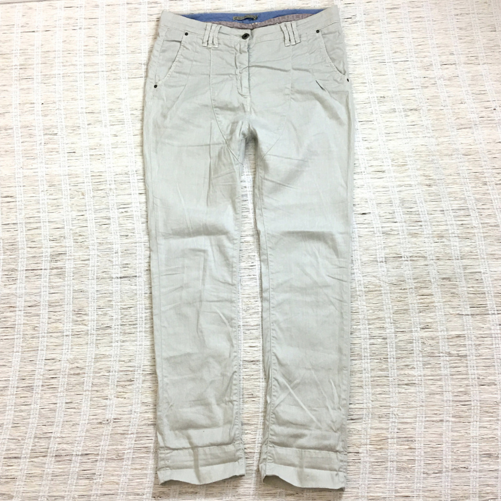Patrizia Pepe Beige Khaki Slim Trousers Pants 28